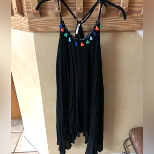 India Boutique Tassel Asymmetrical Dress